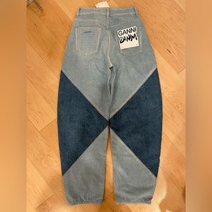GANNI patchwork denim, size 26
